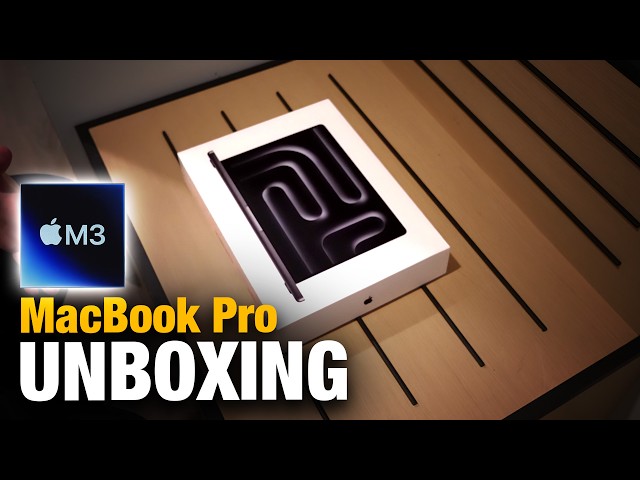 Apple M3 Pro MacBook Pro Unboxing & Benchmarks (Space Black)