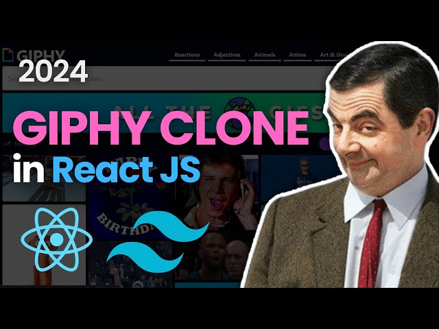GIPHY Clone with React JS and Tailwind CSS Tutorial 2024 🔥🔥