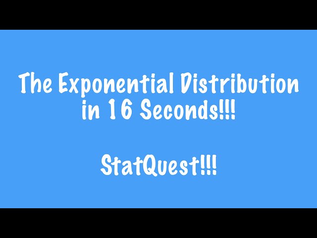 The Exponential Distribution