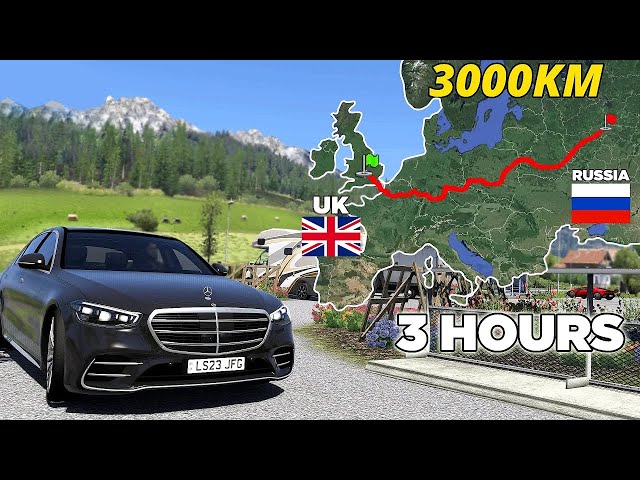 ETS2 Longest Road Trip (London to Moscow) UK to Russia | Euro Truck Simulator 2