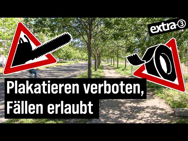 Realer Irrsinn: Illegaler Protest gegen Baumfällung in Pankow | extra 3 | NDR