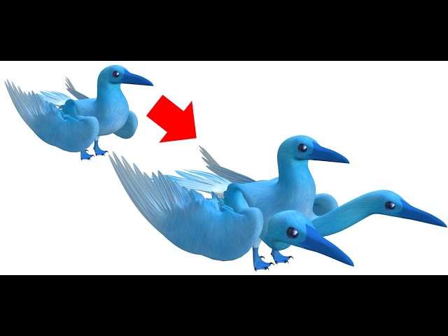 3D Modeling My Bird Character To Be More Like A Hydra With Multiple Heads Timelapse