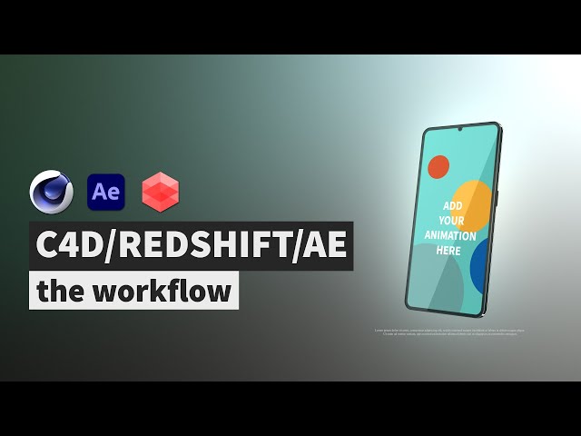 [EN] Cinema 4D to After effect workflow using cineware and redshift AOV's