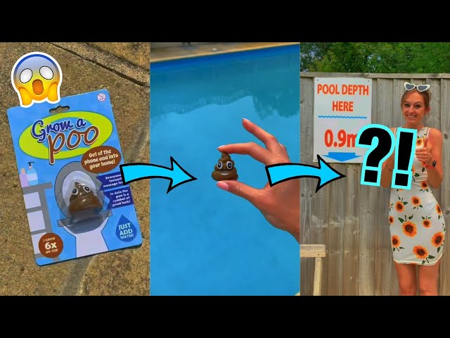 [ASMR] GROWING THE WORLD'S LARGEST POO TOY, IN A SWIMMING POOL!!😱💩✨*OMG!* | Rhia Official♡