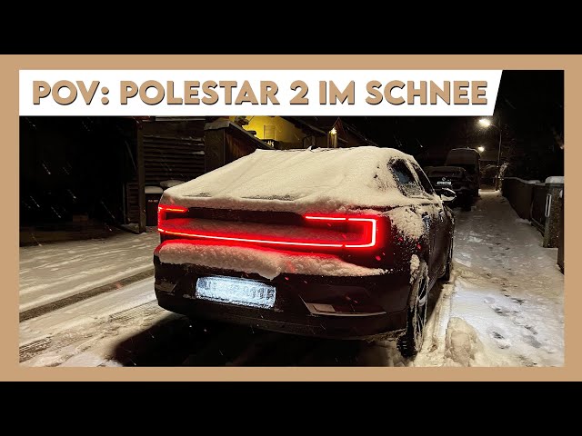 POLESTAR 2 Nachfahrt im Schnee! | POV Fahrt