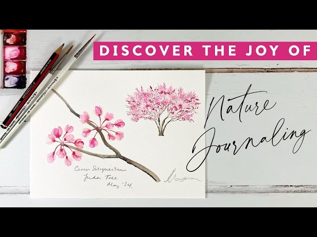 Discover the Art of Nature Journaling - Watercolour Judas Tree