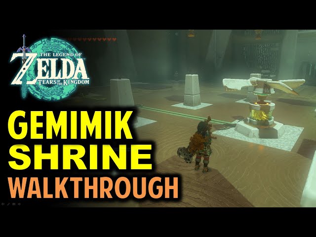 Gemimik Shrine Puzzle: Turbine Power Walkthrough | Legend of Zelda: Tears of the Kingdom