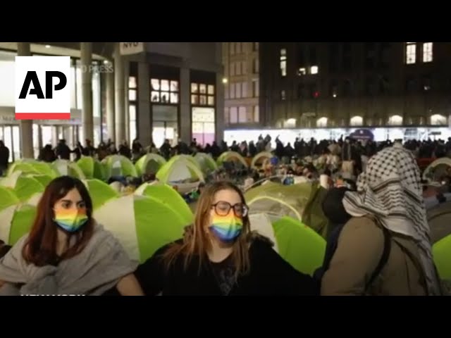 Dozens arrested at NYU pro-Palestinian protest