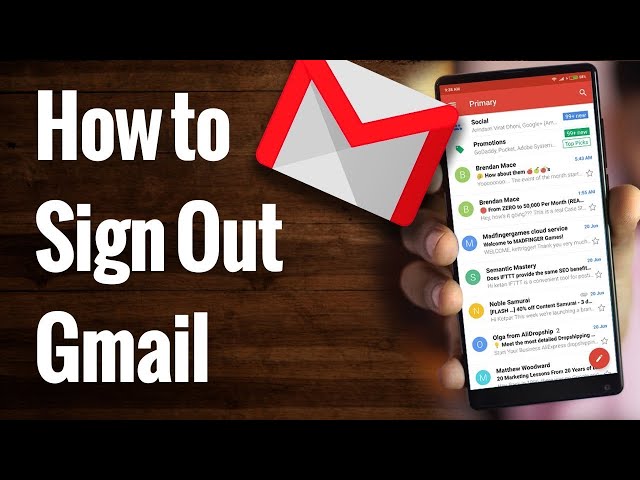 How to Sign Out from Gmail On Android Phone | Logout gmail Android Mobile | 2021