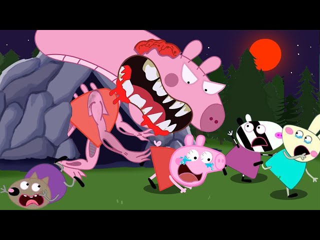 PEPPA PIG And George ALIEN ZOMBIE And Giant Xenomorph | Peppa Pig Animation