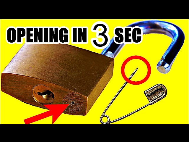 5 Ways to Open a Lock 🔵  Simple and quick to open the padlock