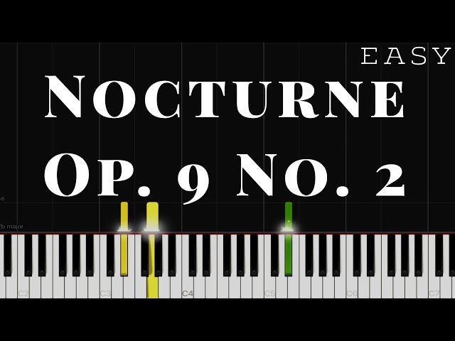 Nocturne Op.9 No.2 - Chopin | EASY Piano Tutorial