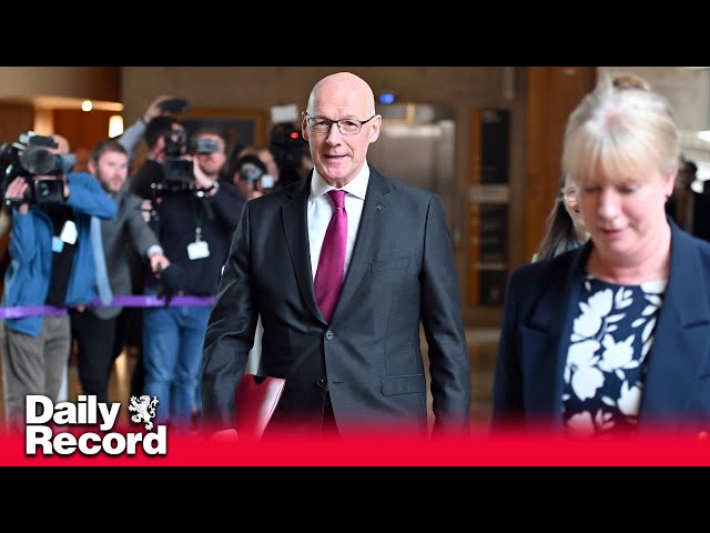 John Swinney voted in as First Minister of Scotland following ballot of MSPs at Holyrood