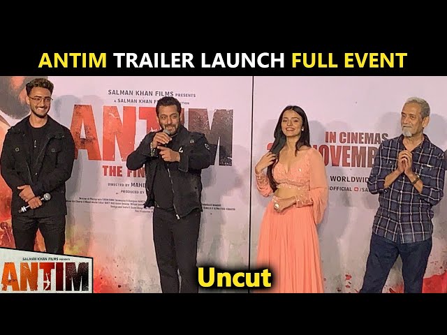 Antim Trailer Launch Full Event | Salman Khan, Aayush Sharma, Mahesh Manjrekar | UNCUT