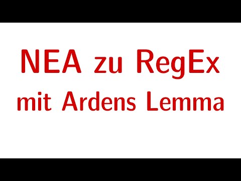 NEA zu RegEx mit Ardens Lemma