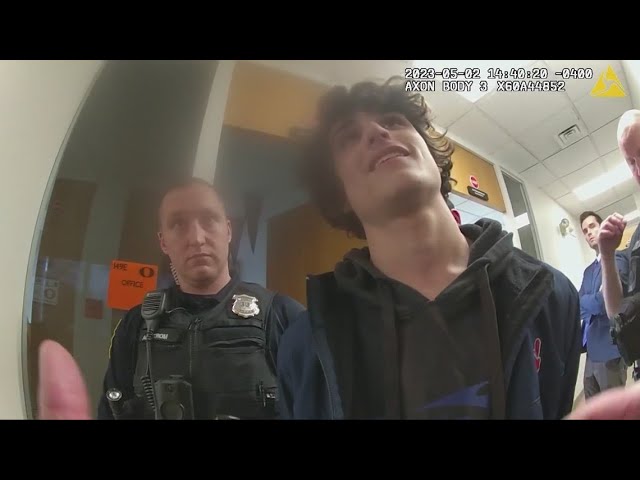 Bodycam video shows arrest of Orange student accused of having rifle, ammo in car at high school