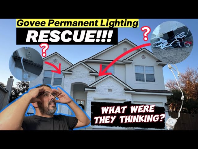 Govee permanent lighting RESCUE!!! @GOVEE #fyp #rescue #diy #howto #govee