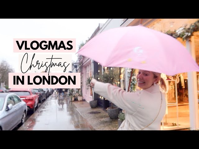 VLOGMAS DAY 20: CHRISTMAS IN LONDON! Notting Hill day exploring, flying back to New York!