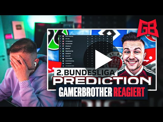 BODENLOSE PREDICTION 😂 GamerBrother REAGIERT auf seine 2.BUNDESLIGA PROGNOSE 2022/2023 😂