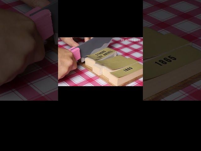 The sharpest toy knife in the world #stopmotion #satisfying #funny