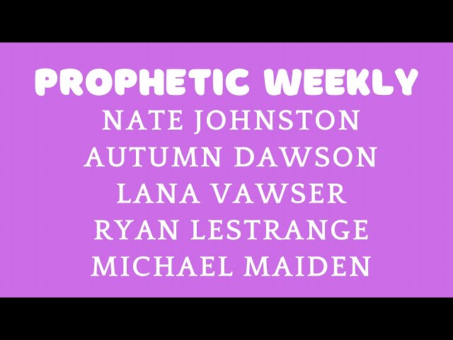 Prophetic Weekly - Lana Vawser, Nate Johnston, Ryan LeStrange, Autumn Dawson, Michael Maiden