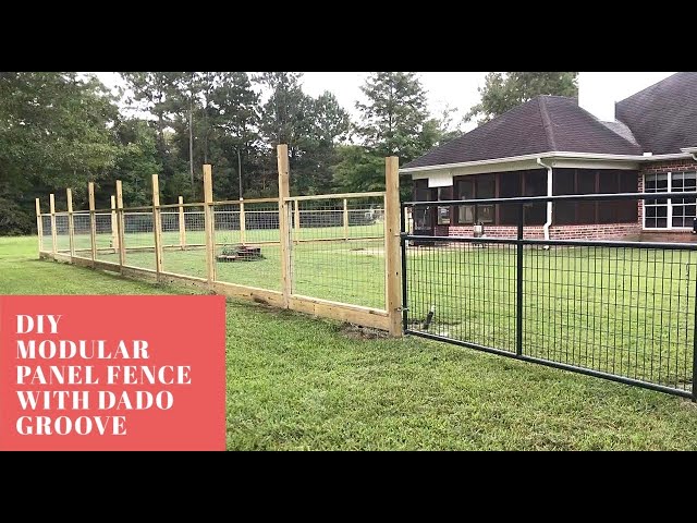 Part 1: Modular Hogwire Panel Fence with Dado Groove