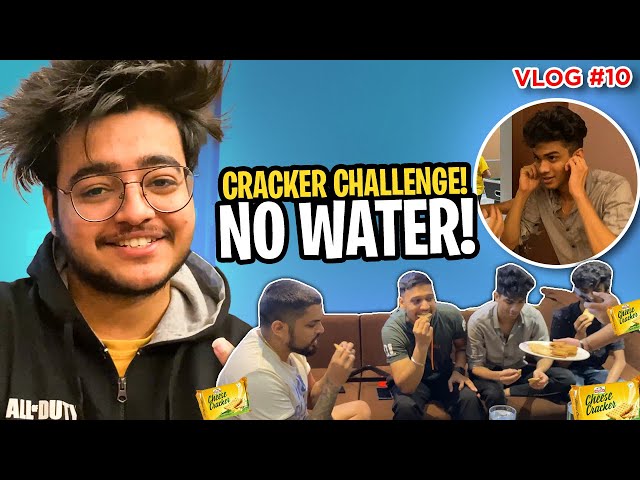 CHOKING ON BISCUITS || 10000/- INR CRACKER CHALLENGE || @soulregaltos9810 PUNISHED  #Vlog10
