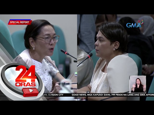 VP Sara Duterte, binuweltahan sina Sen. Hontiveros at Rep. Castro sa pagkuwestiyon nila... | 24 Oras