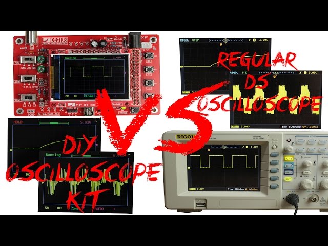 DIY Oscilloscope Kit (20$) VS Regular DS Oscilloscope (400$)
