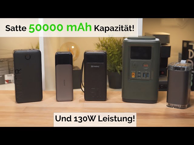 Satte 50.000 mAh und 130W! Die Sandberg Powerbank USB-C PD 130W 50000 im Test