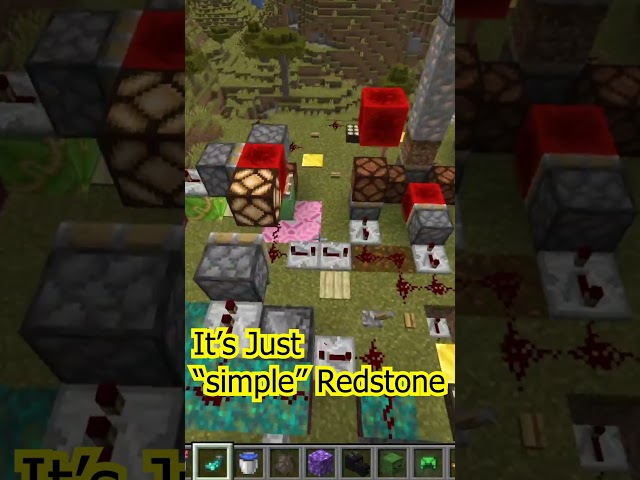 It's Just "Simple" Redstone  #shorts