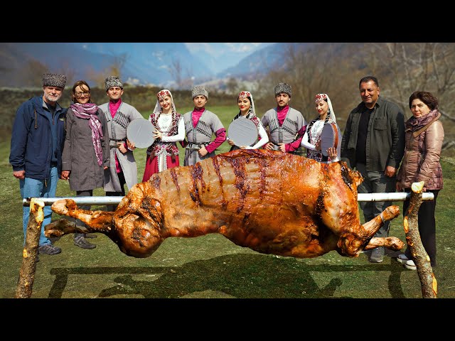 Cooking Huge Lamb and 3 Traditional Dishes for Novruz Celebrations with Guests