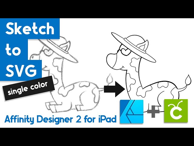 Create a Single-Color SVG in Affinity Designer 2 on iPad for Cricut