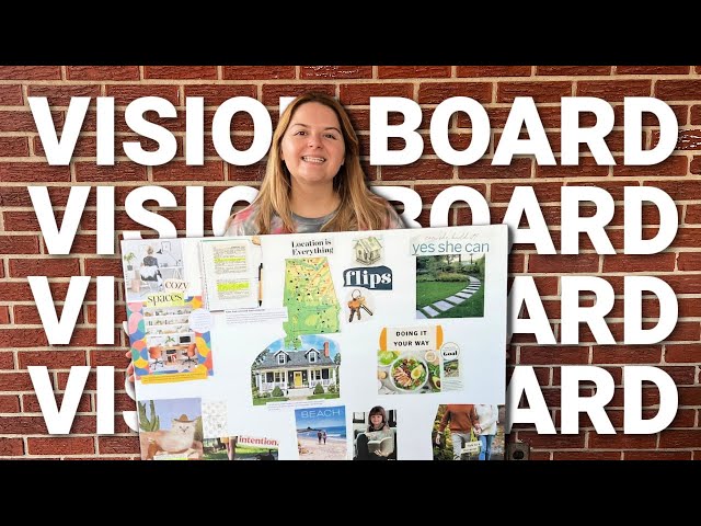 How I Made a VISION BOARD for 2024 - Manifesting My Dream Life