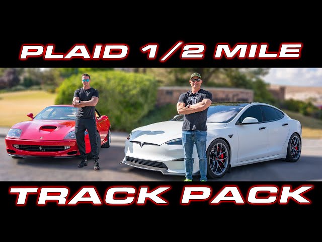 UNLOCKED PLAID TESTING! * Tesla Model S Plaid Track Pack Review & 1/2 Mile Testing