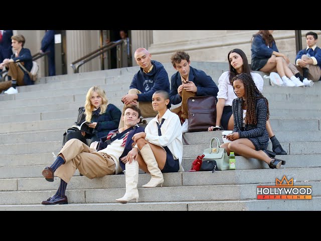 First Look! "Gossip Girl" Reboot Shooting at the Met Museum in NYC