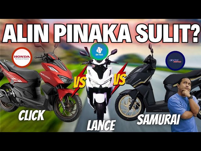 Honda Click vs. Euro Samurai 155i vs. Skygo Lance 150 Alin ang Pinaka Sulit?
