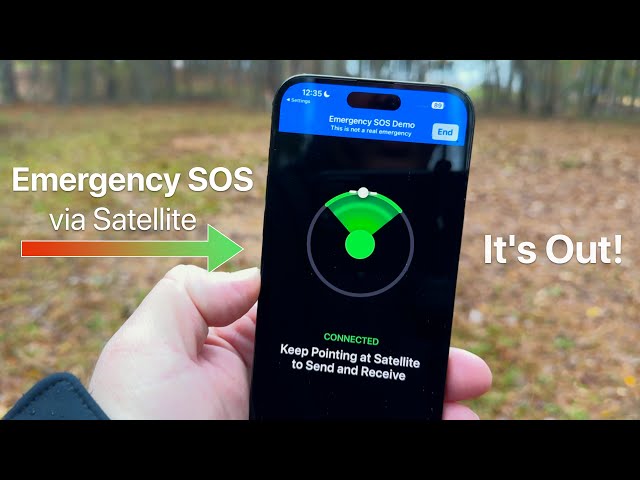 iOS 16 - Emergency SOS via Satellite is Out!