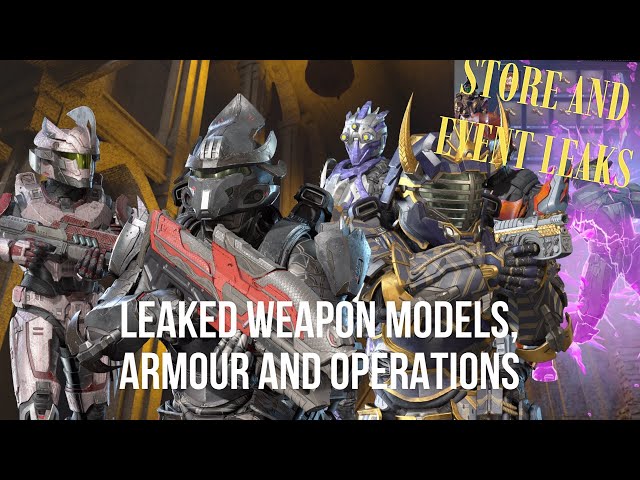 Leaked WEAPON models, ARMOUR, operations, coatings and store items - Halo Infinite.