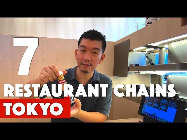 7 Chain Restaurants to eat in Tokyo, Japan