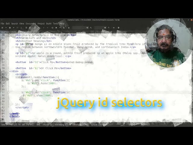 jQuery id selectors