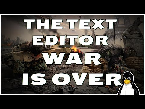 The Text Editor War, Its over. (emacs, vi, vim, notepad)