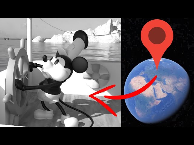 Steamboat Willie on Google Earth!