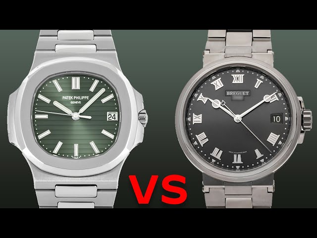 Patek Philippe Nautilus vs Breguet Marine Comparison 5711/1A-014 and 5517TI/G2/TZ0