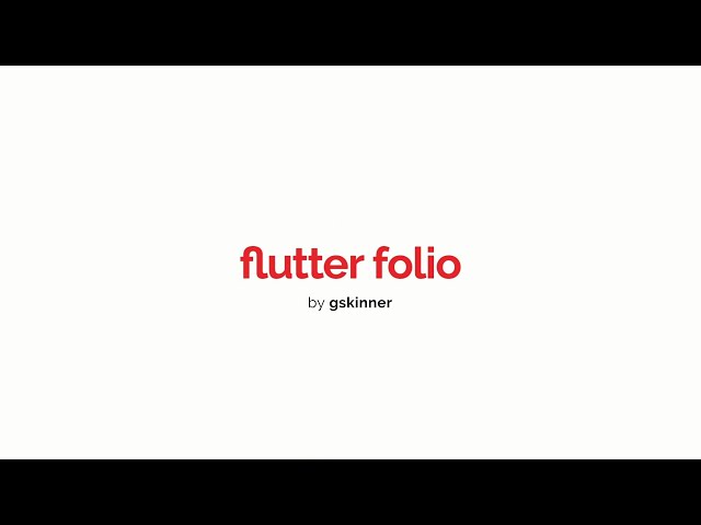 Flutter Folio Trailer