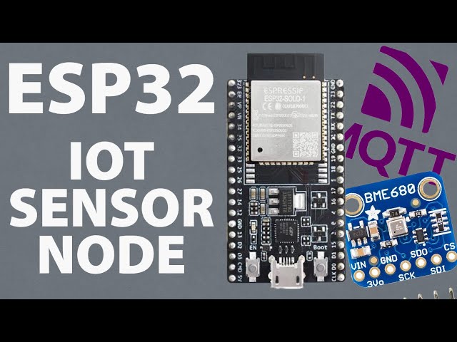 Simple ESP32 IoT Sensor Node Tutorial: WiFi Enabled MQTT Sensor Data Node