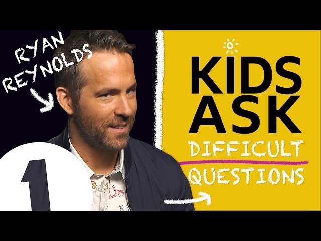 "Why do you swear so much?!": Kids Ask Ryan Reynolds Difficult Questions