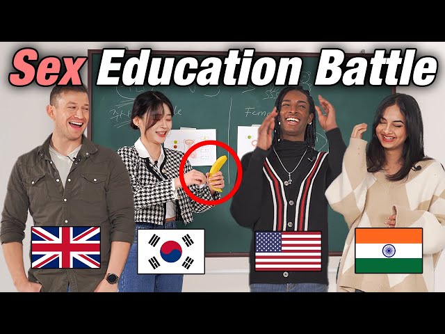 Korean VS American VS Indian VS British, Sex Education Battle for Teenagers🤣