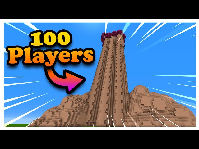 i Forced 100 Players to build the BIGGEST Minecraft PP