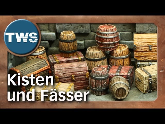 Tutorial: Kisten und Fässer bemalen / how to paint chests and barrels (Tabletop-Gelände, TWS)